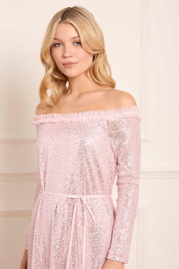Needle & Thread Esme Off-Shoulder Ballerina Dress