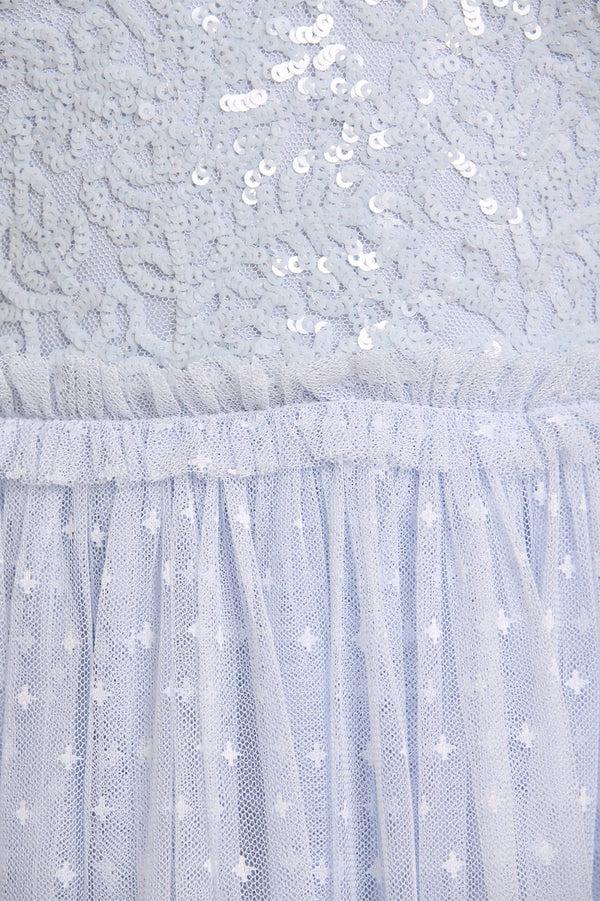 Needle & Thread Floral Lace Bodice V-Neck Ankle Gown