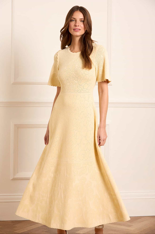 Needle & Thread Floral Pointelle Knit Gown