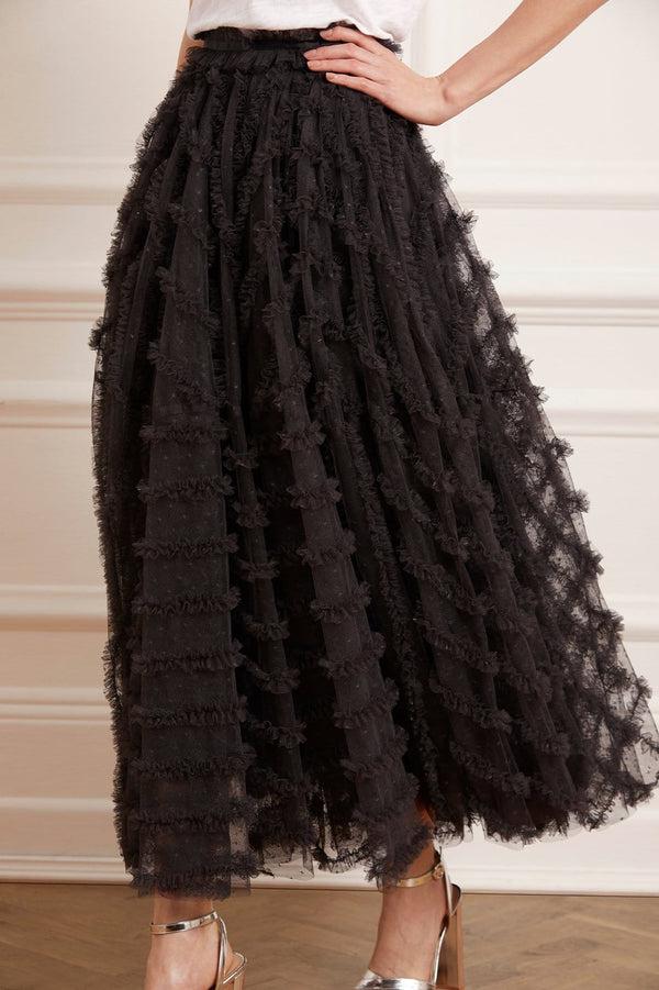 needle & thread Florence Ruffle Ankle Skirt