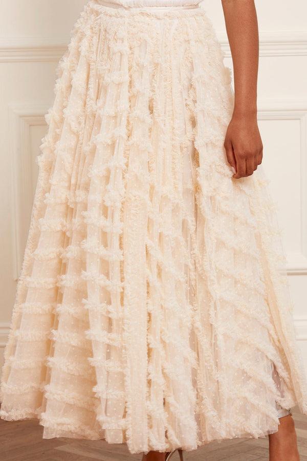 needle & thread Florence Ruffle Ankle Skirt