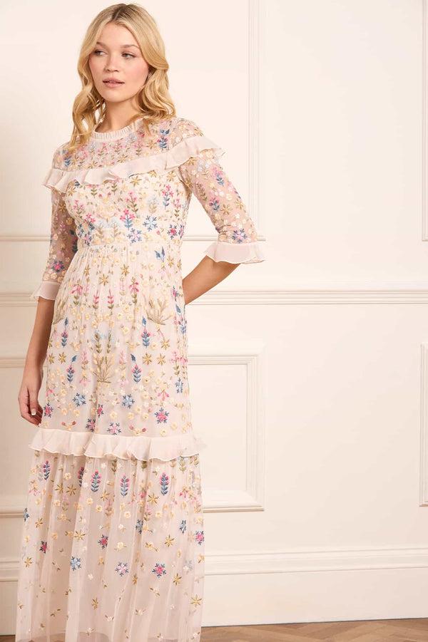 Needle & Thread Flowerbed Embroidery Ankle Gown