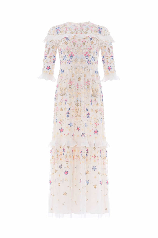 Needle & Thread Flowerbed Embroidery Ankle Gown