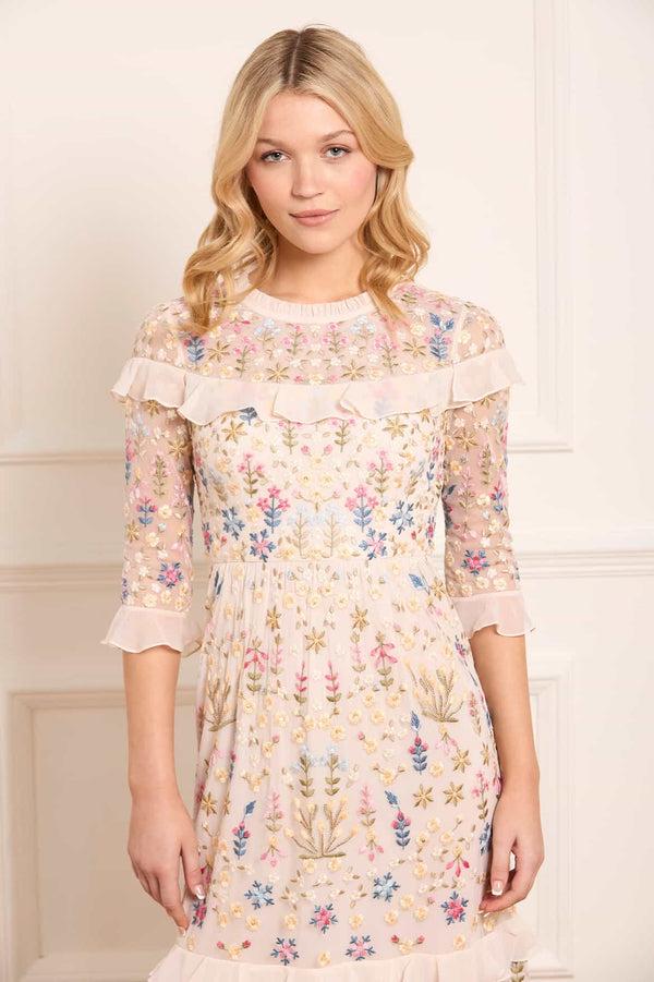 Needle & Thread Flowerbed Embroidery Ankle Gown