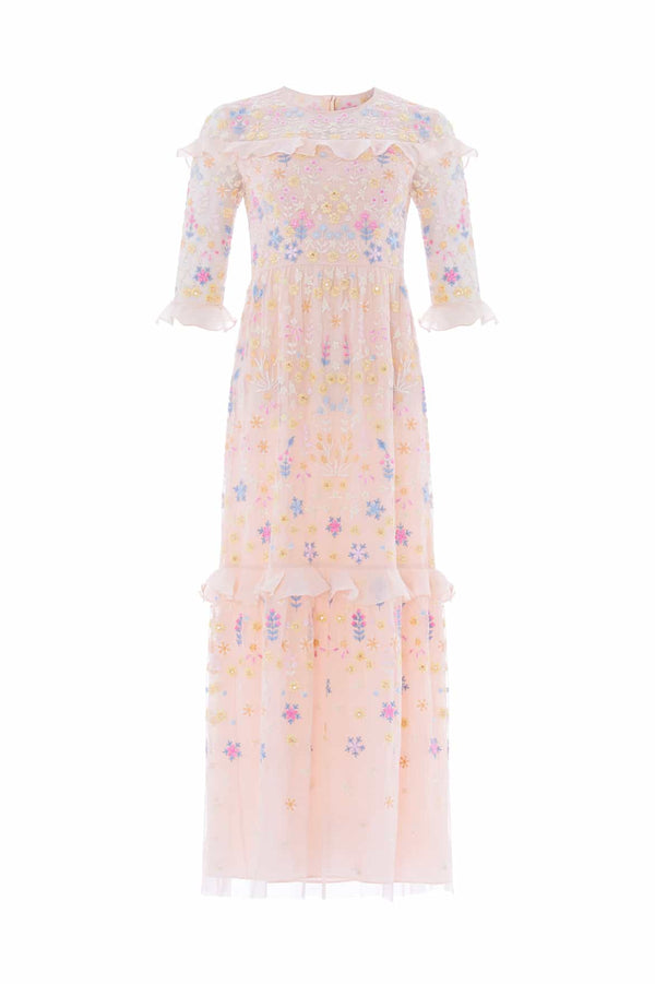 Needle & Thread Flowerbed Embroidery Ankle Gown