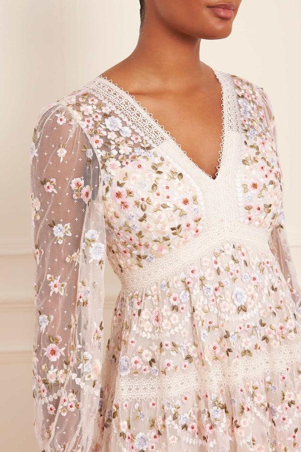 Needle & Thread Garland Ribbon Ankle Gown