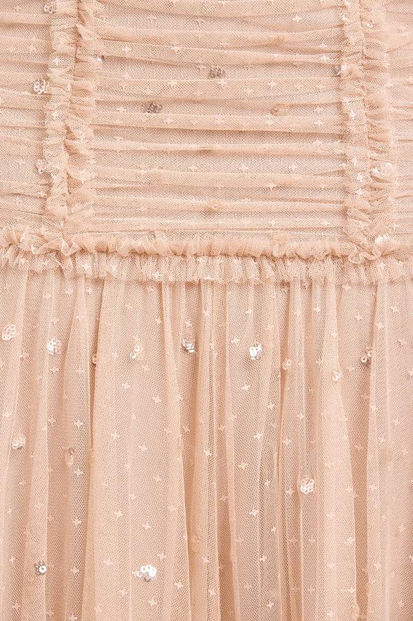 Needle & Thread Gigi Dot One-Shoulder Rouched Gown