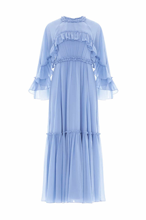 Needle & Thread Harper Chiffon Cape Ankle Gown