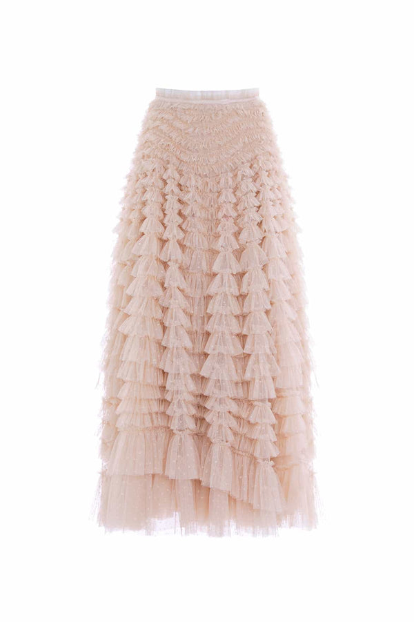 Needle & Thread Hattie Ruffle Ankle Skirt