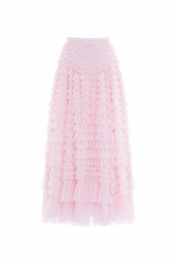 Needle & Thread Hattie Ruffle Ankle Skirt