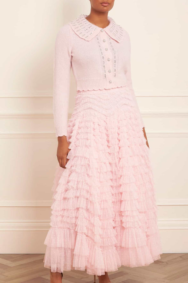 Needle & Thread Hattie Ruffle Ankle Skirt