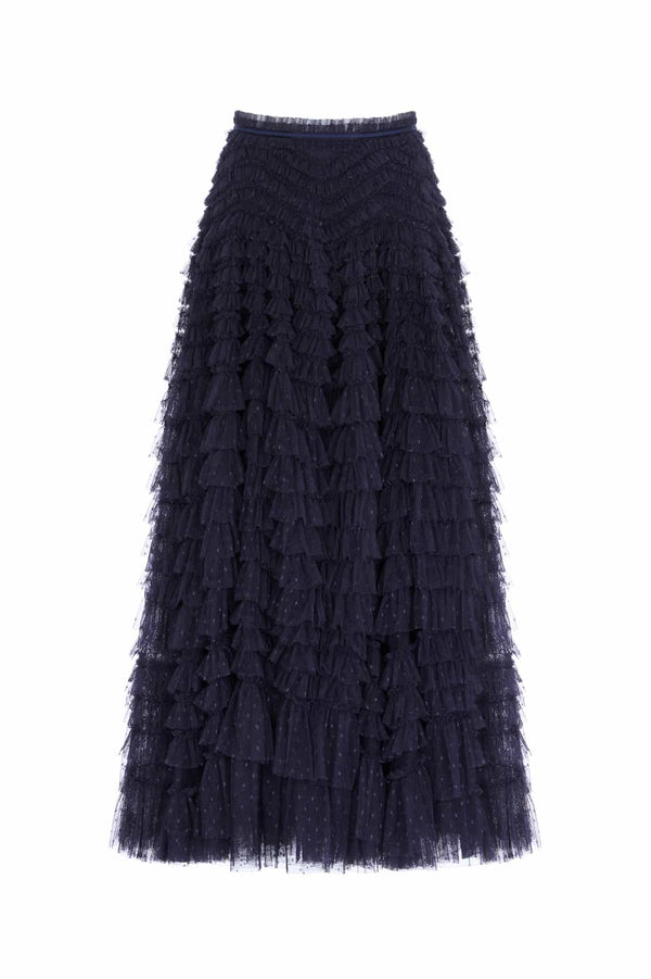 Needle & Thread Hattie Ruffle Ankle Skirt