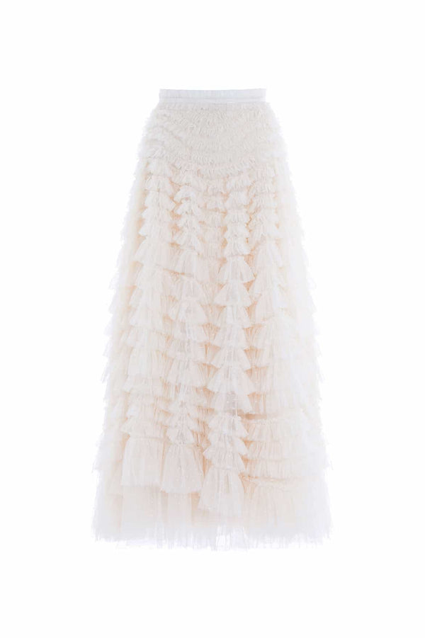 Needle & Thread Hattie Ruffle Ankle Skirt