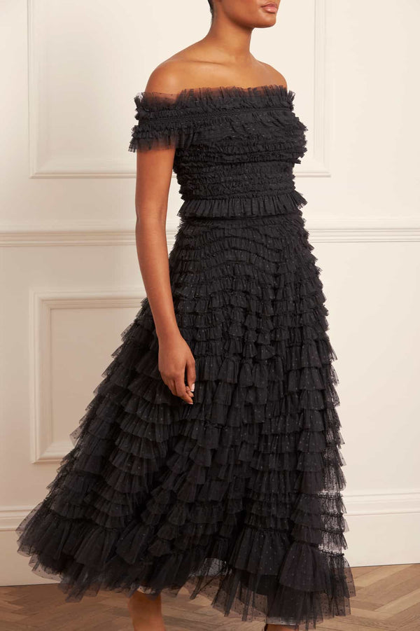 Needle & Thread Hattie Ruffle Ankle Skirt