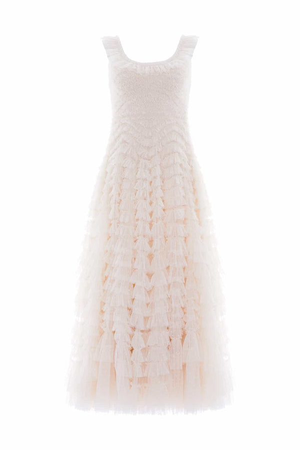 Needle & Thread Hattie Scoop Neck Ankle Gown