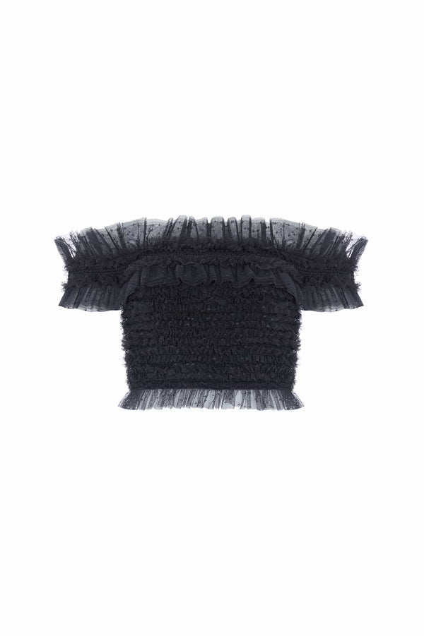 Needle & Thread Hattie Smocked Off-Shoulder Top