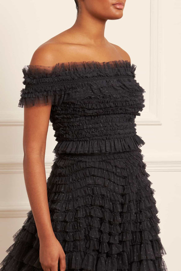 needle & thread Hattie Smocked Off-Shoulder Top