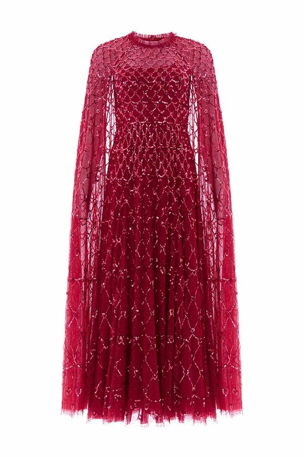 needle & Thread Heart Lattice Ankle Gown