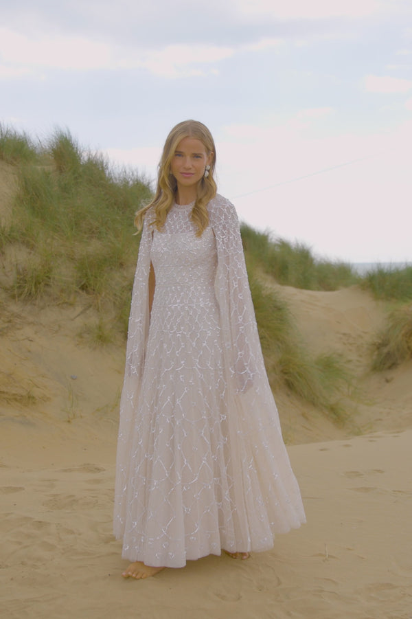 Needle & Thread Heart Lattice Ankle Gown