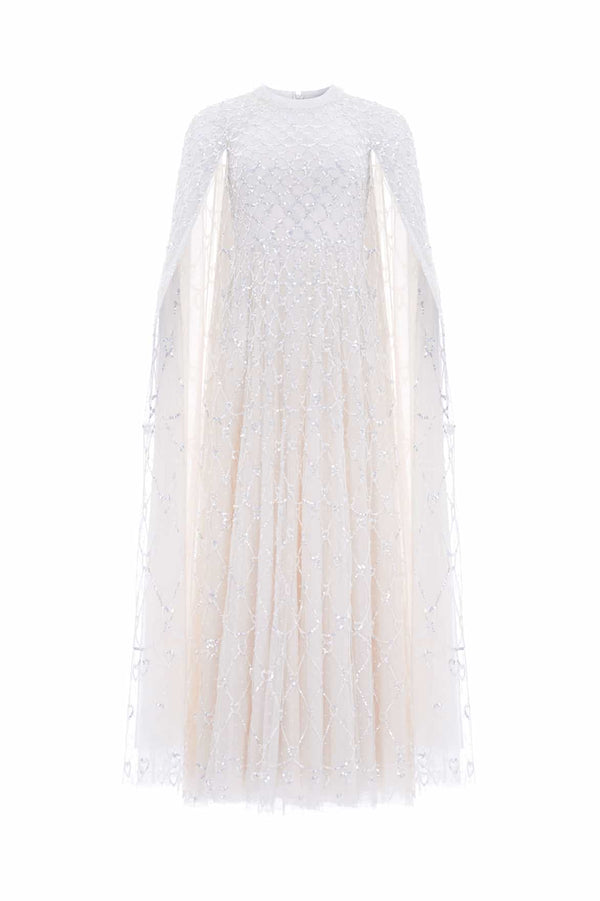 Needle & Thread Heart Lattice Ankle Gown