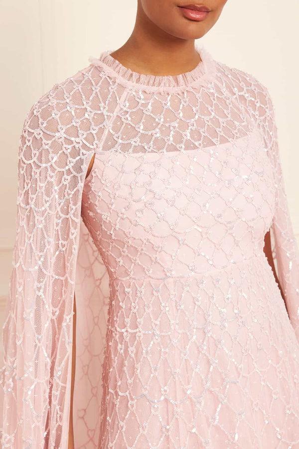 Needle & Thread Heart Lattice Ankle Gown