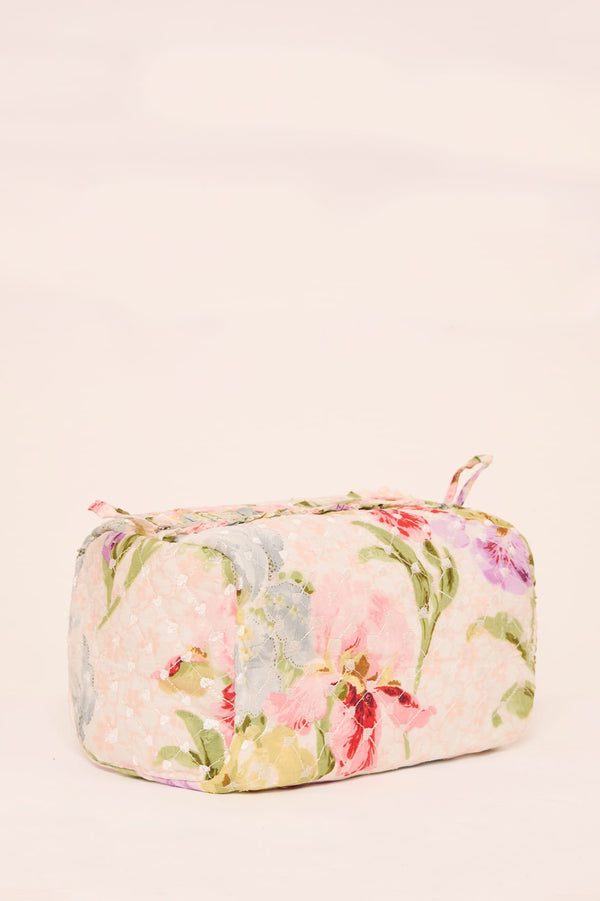 Needle & Thread Iris Bloom Medium Quilted Makeup Bag
