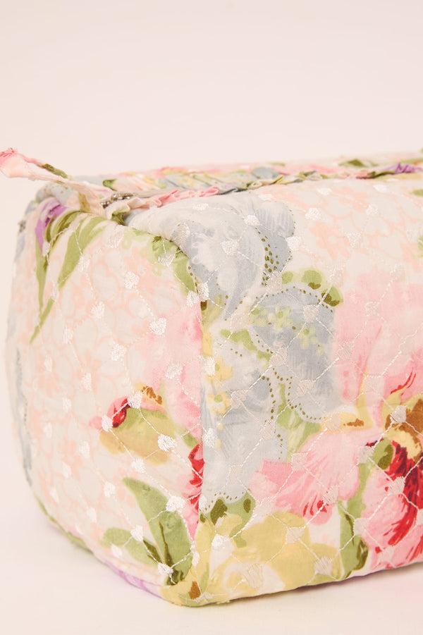 Needle & Thread Iris Bloom Medium Quilted Makeup Bag