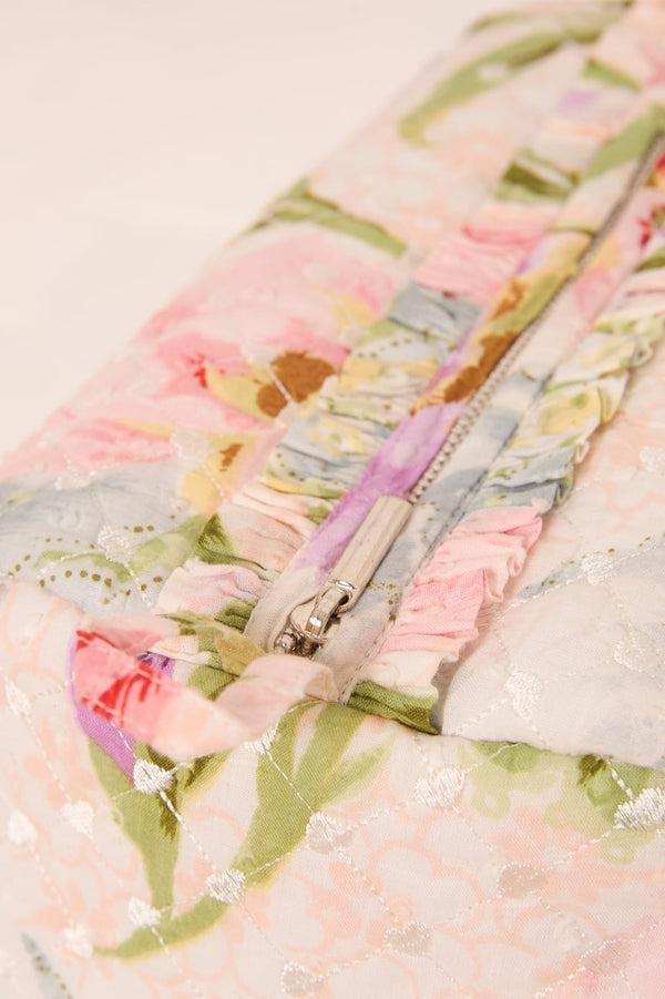 Needle & Thread Iris Bloom Medium Quilted Makeup Bag