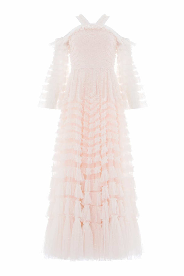 Needle & Thread La Vie En Rose Off-Shoulder Gown