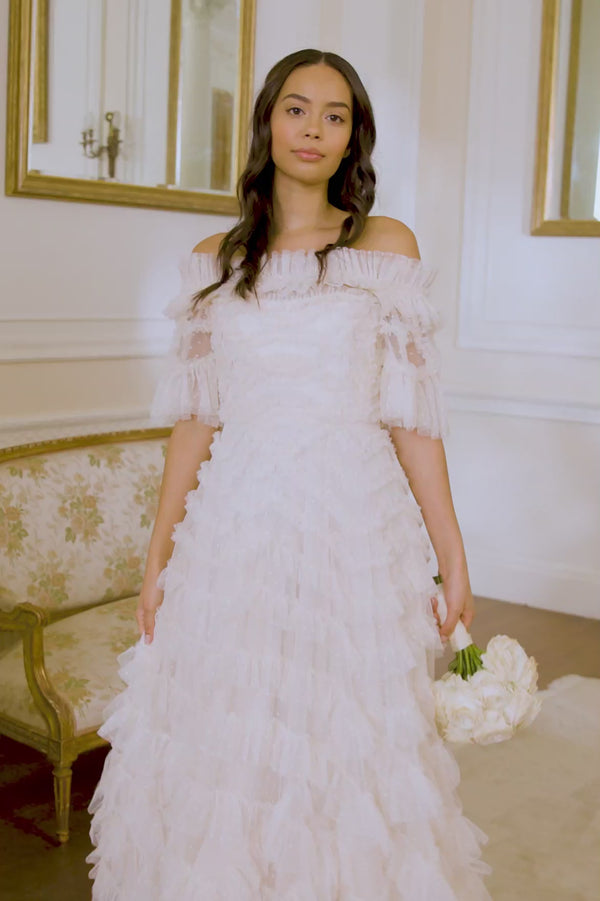Needle & Thread Lana Off-Shoulder Gown