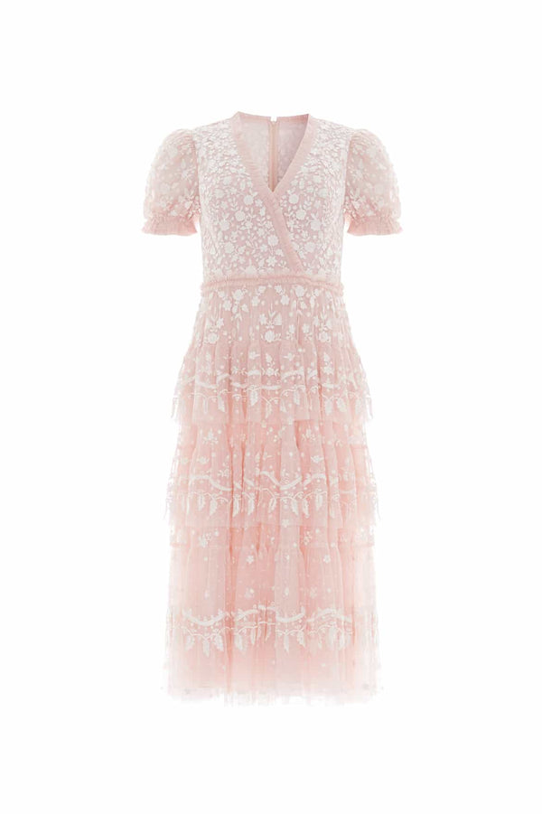 Needle & Thread Layered Lace Midaxi Dress