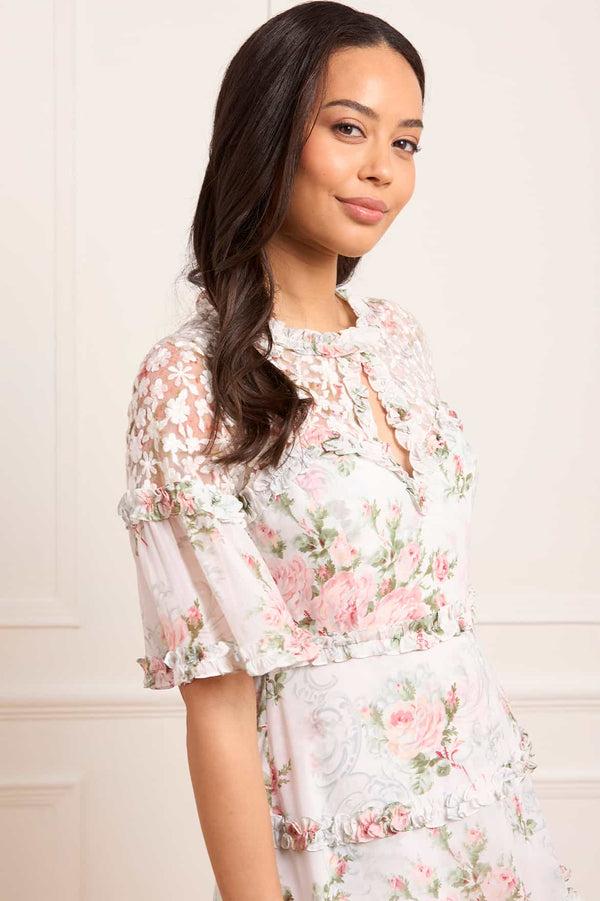 Needle & Thread Madame Rose Carla Chiffon Ankle Gown