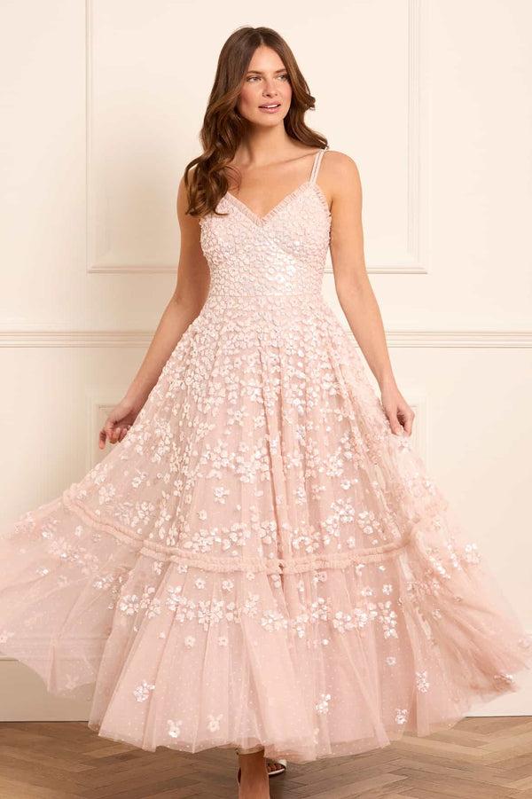 needle & thread Maeva Cami Ankle Gown