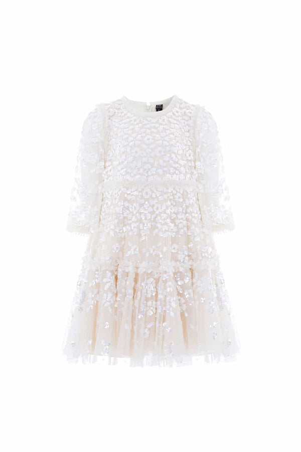 Needle & Thread Maeva Long Sleeve Kids Dress