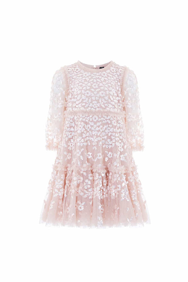Needle & Thread Maeva Long Sleeve Kids Dress