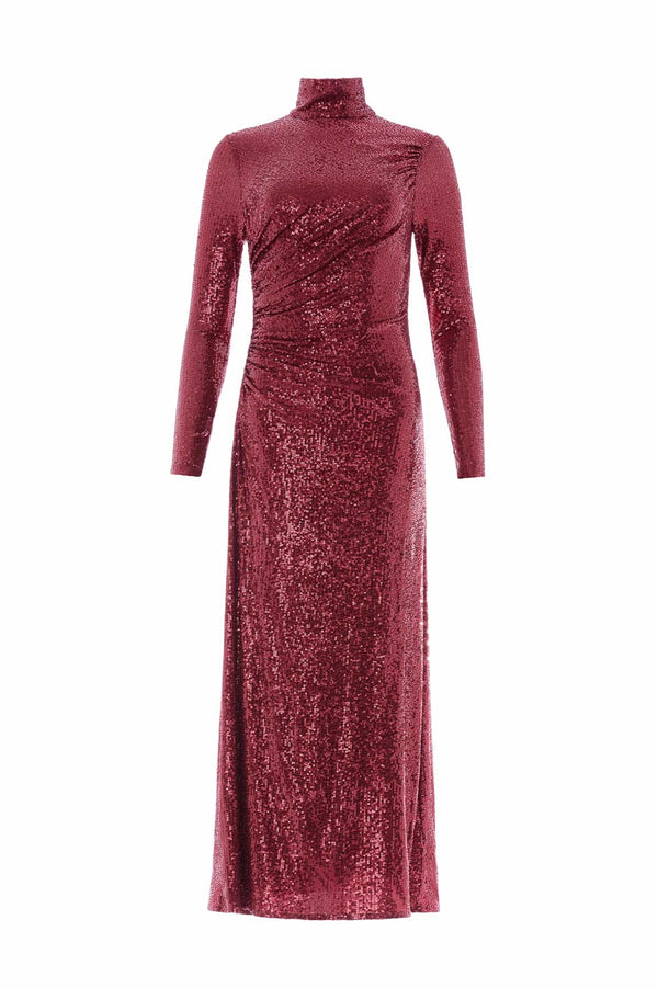 Needle & Thread Malia Turtleneck Ankle Gown