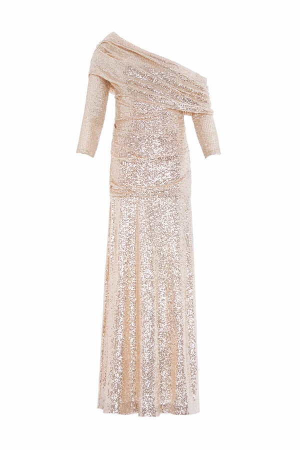 Needle & Thread Nova One-Shoulder Ankle Gown