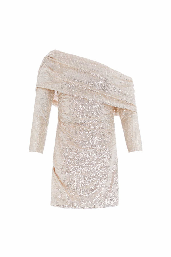 Needle & Thread Nova One-Shoulder Micro Mini Dress