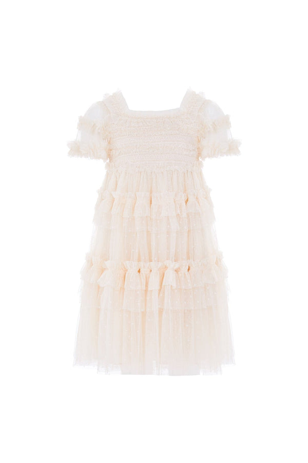 Needle & Thread Peaches Smocked Kids Dress