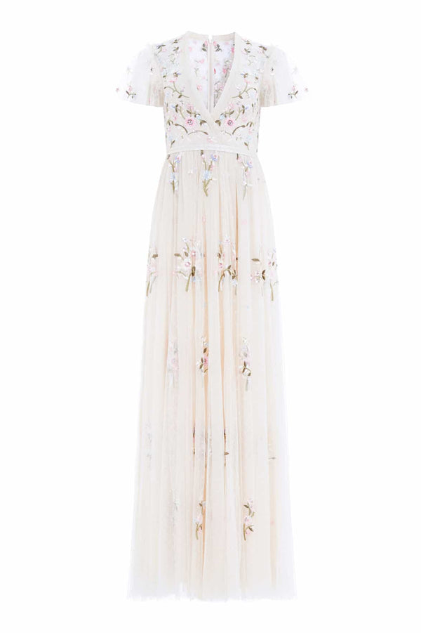 Needle & Thread Petunia Cap Sleeve Gown