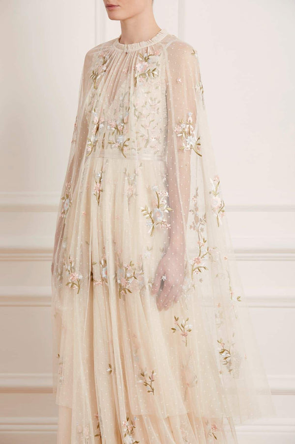 needle & thread Petunia Midaxi Cape