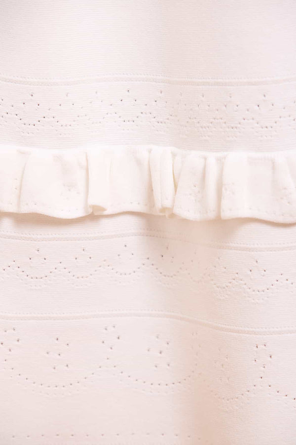 Needle & Thread Pointelle Trim Knit Skirt