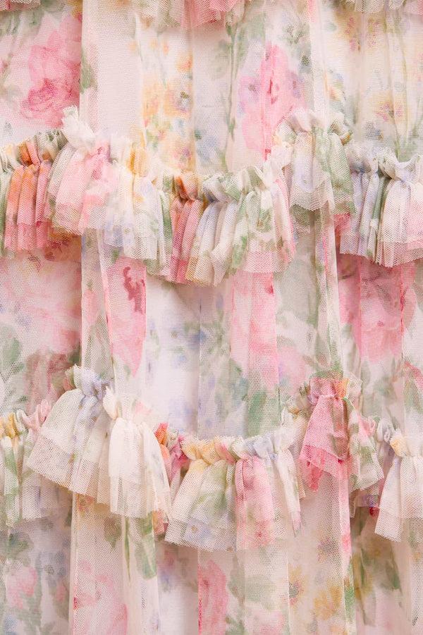 Needle & Thread Pompadour Garden Round Neck Gown