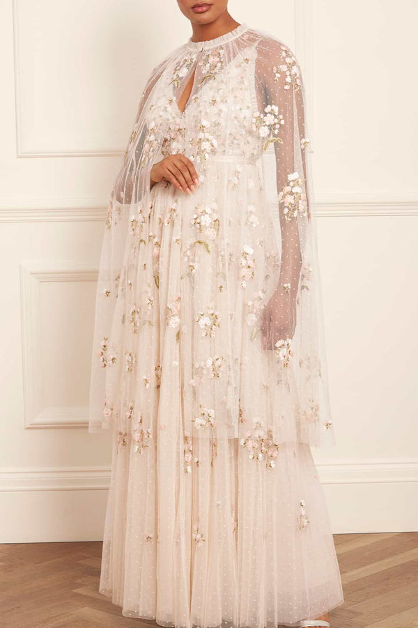 needle & thread Posy Midaxi Open Cape