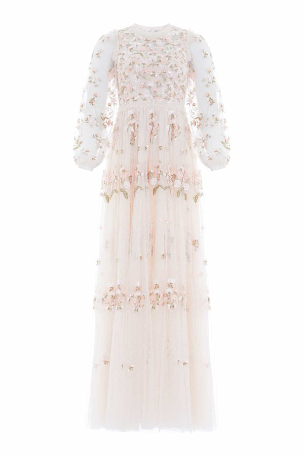 Needle & Thread Posy Round Neck Gown