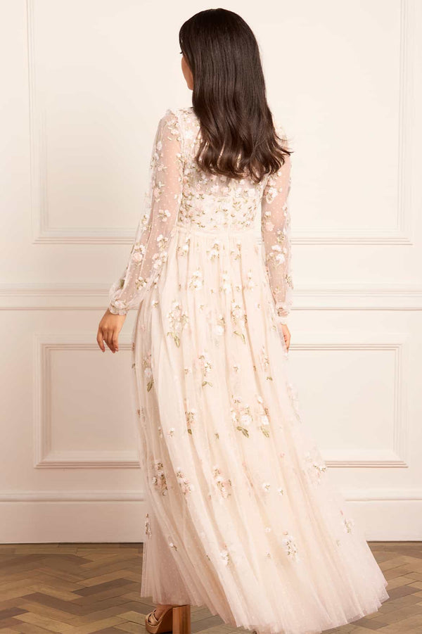 Needle & Thread Posy Round Neck Gown