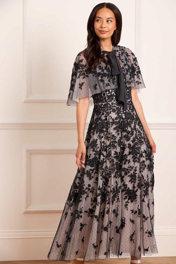 Needle & Thread Rosa Hooded Short Cape