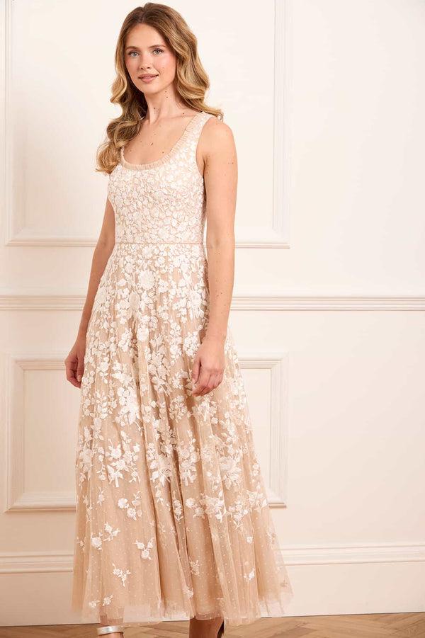 Needle & Thread Rosa Scoop Neck Ankle Gown