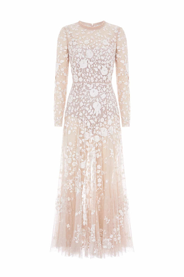 Needle & Thread Rosa Sheer Ankle Gown