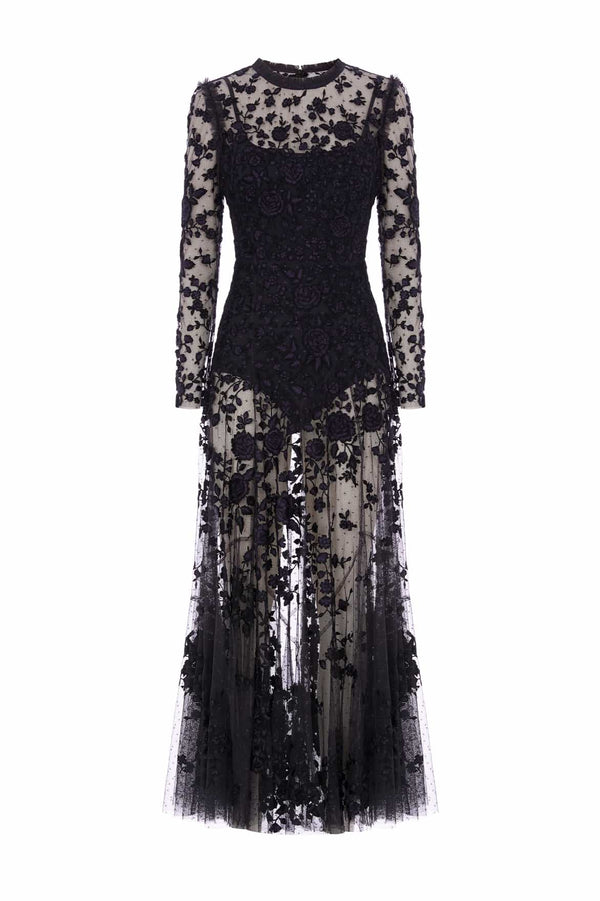 Needle & Thread Rosa Sheer Ankle Gown